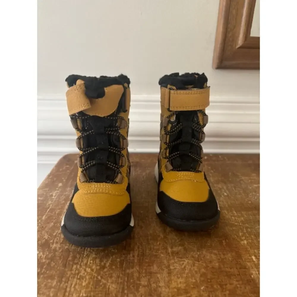 Merrell Little Kid's Boots Snow Crush 2.0 Jr. Waterproof Wheat Brown US 4 M New